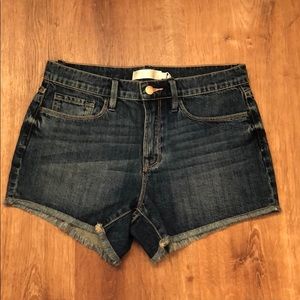 NWOT Seafolly Dk. Blue Denim Cut-Off Shorts -sz. S